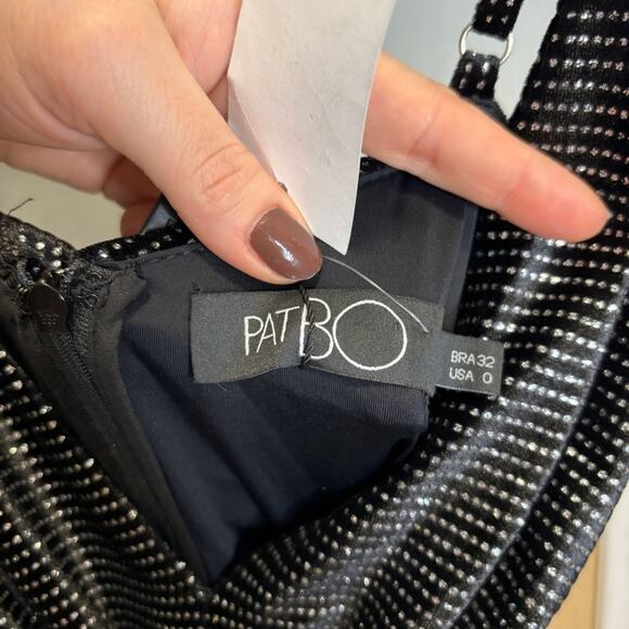 NWT Patbo Strass Velvet Tie-Front Jumpsuit - Picture 6 of 12